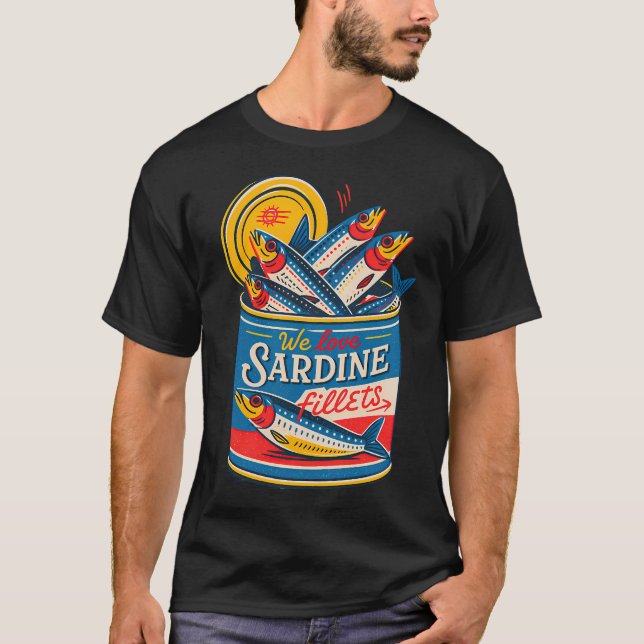 Sardinenfilet-Plakat T-Shirt (Vorderseite)
