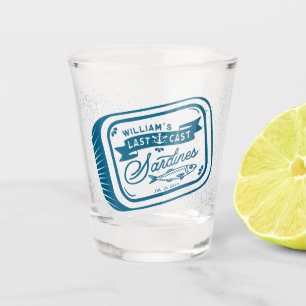 Sardinenfischen Junggesellenabschied Vintage Nauti Schnapsglas