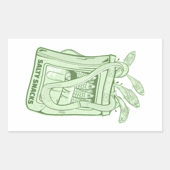 Sardinenmilch Rechteckiger Aufkleber (Vorderseite)