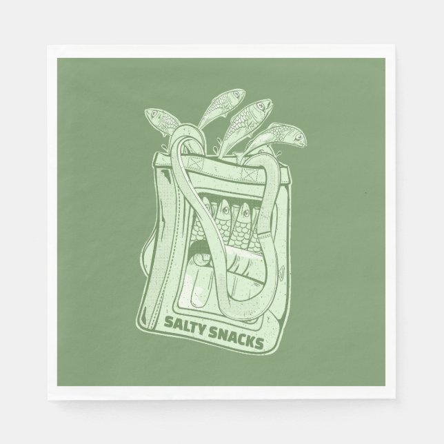 Sardinenmilch Serviette (Vorderseite)