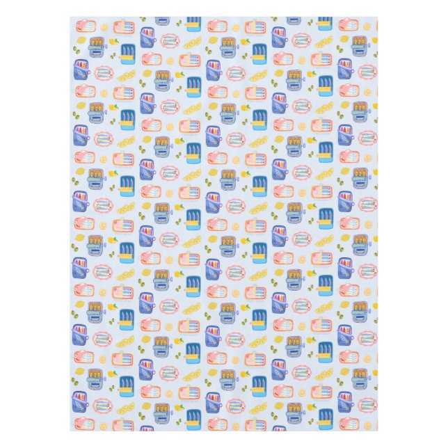 Sardines and Lemons Tischdecke (Vorderseite)