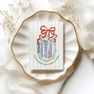 Sardines in a Plate in Red Bow Kitchen Poster