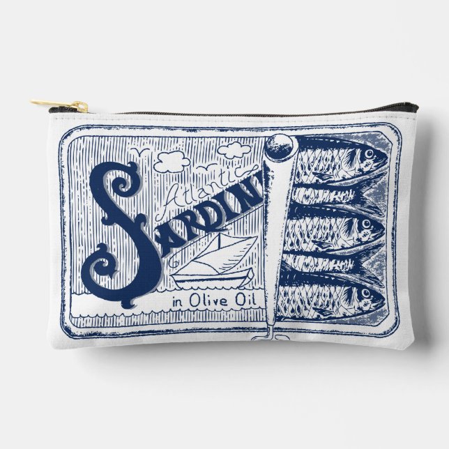 Sardines Tinned Fish Fisherman Core Zubehörtasche (Vorderseite)