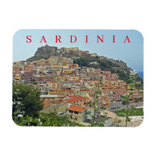 Sardinia Castelsardo view fridge magnet