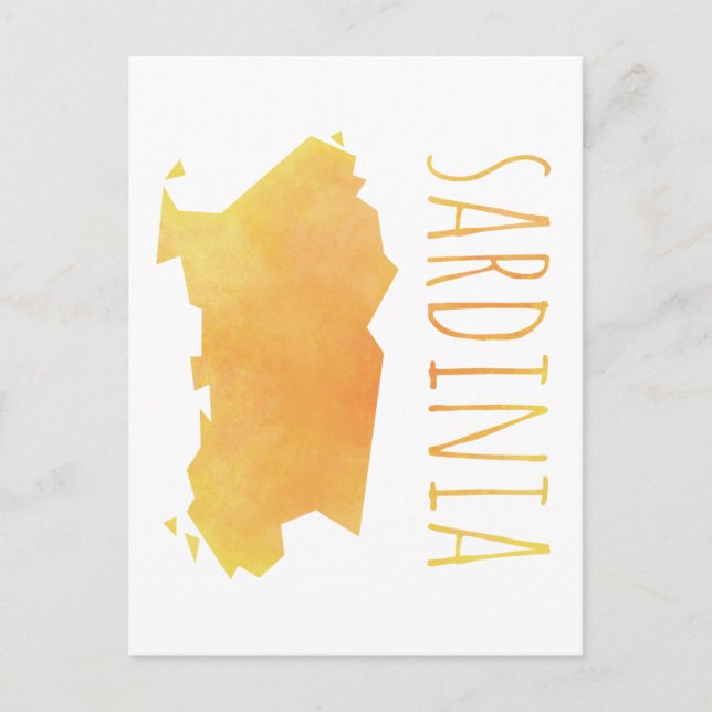Sardinia Karte (Vorderseite)