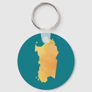 Sardinia Map Schlüsselanhänger