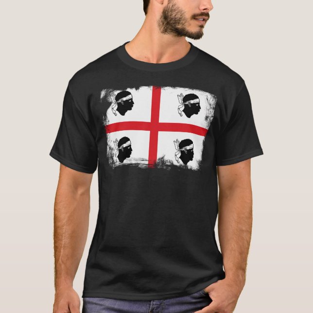 Sardinia Sardegna Flag Sardinia T-Shirt (Vorderseite)