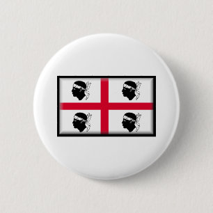 Sardinien-Flagge Button
