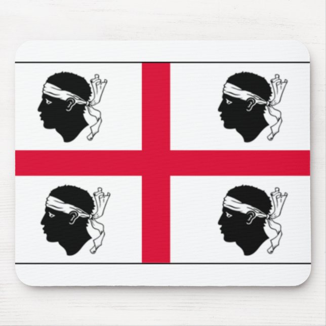 Sardinien-Flagge Mousepad (Vorne)