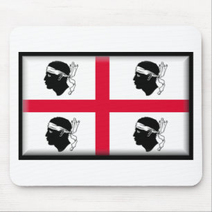 Sardinien-Flagge Mousepad