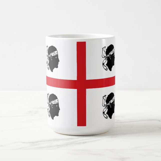 Sardinien-Flaggenitalien-Regionsinsel ethnisch Tasse (Mittel)