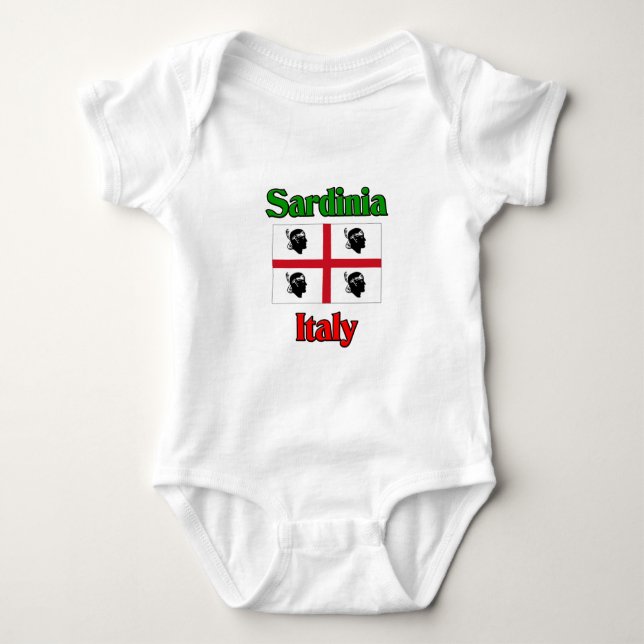 Sardinien Italien Baby Strampler (Vorderseite)