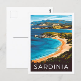 Sardinien Italien Berühmter Reiseort Postkarte
