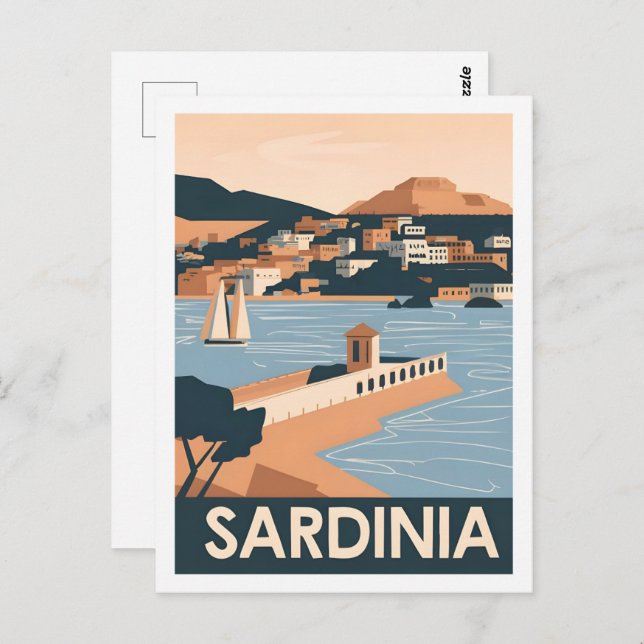 Sardinien Italien Berühmter Reiseort Postkarte (Vorne/Hinten)