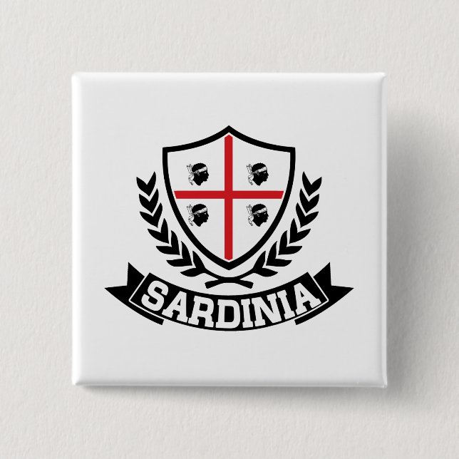 Sardinien Italien Button (Vorderseite)