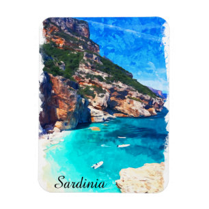 Sardinien Italien Mittelmeer Landschaft Magnet