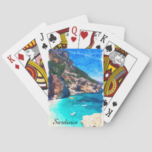 Sardinien Italien Mittelmeer Landschaft Spielkarten