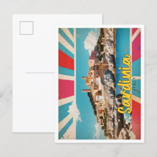 Sardinien Italien Pop Kunst, Kultur und Kultur Postkarte