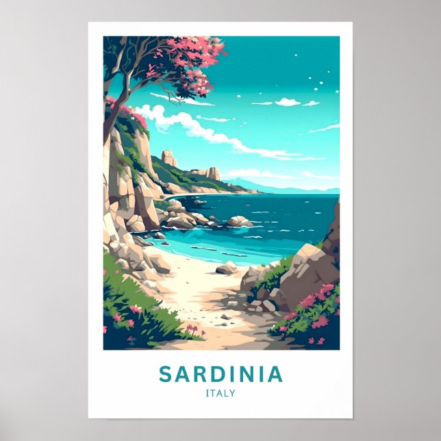 Sardinien Italien Reisen Print Poster (Vorne)