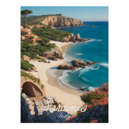 Sardinien Italien Reiseplakat Poster