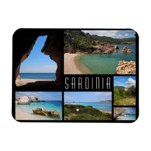 Sardinien-Landschaftsreise-Fotocollage Magnet