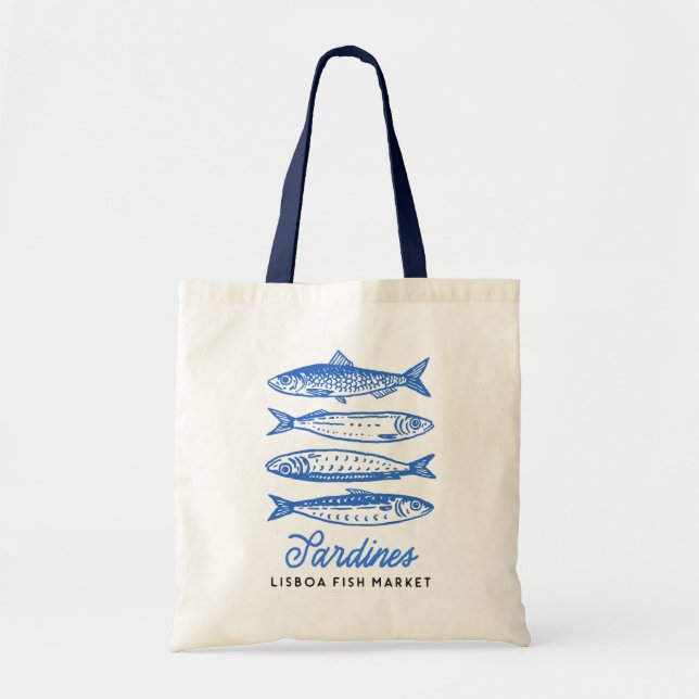 Sardinien Lissabon Fischmarkt Tote Tasche (Vorne)