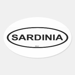 SARDINIEN OVALER AUFKLEBER