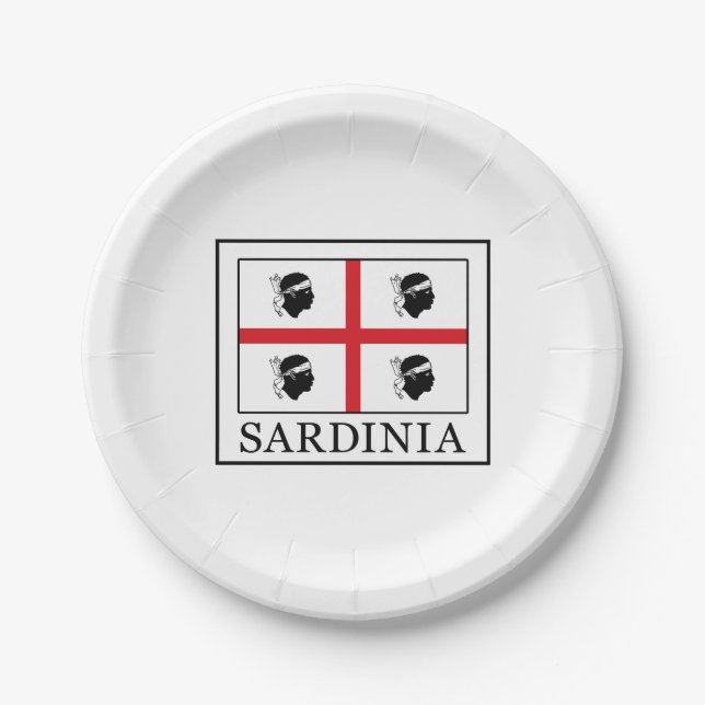 Sardinien Pappteller (Vorderseite)
