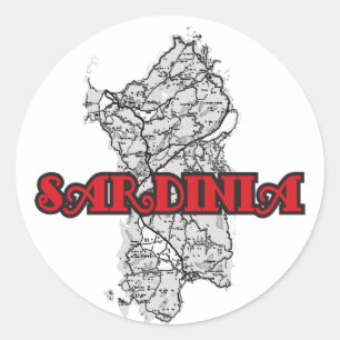 Sardinien Runder Aufkleber