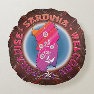 Sardinien Rundes Kissen