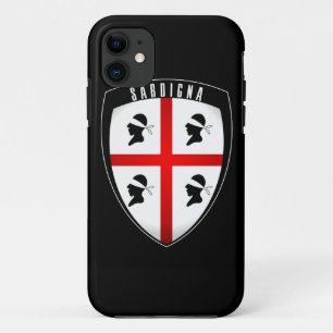 Sardinien, Schild-Wappen - iPhone (Schwarzes) Case-Mate iPhone Hülle