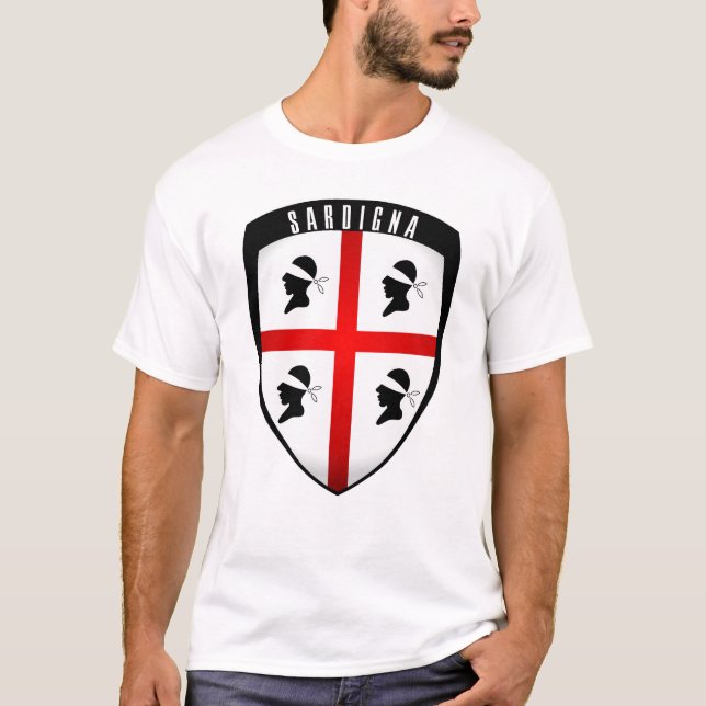 Sardinien, Shield Wappen T-Shirt (Vorderseite)