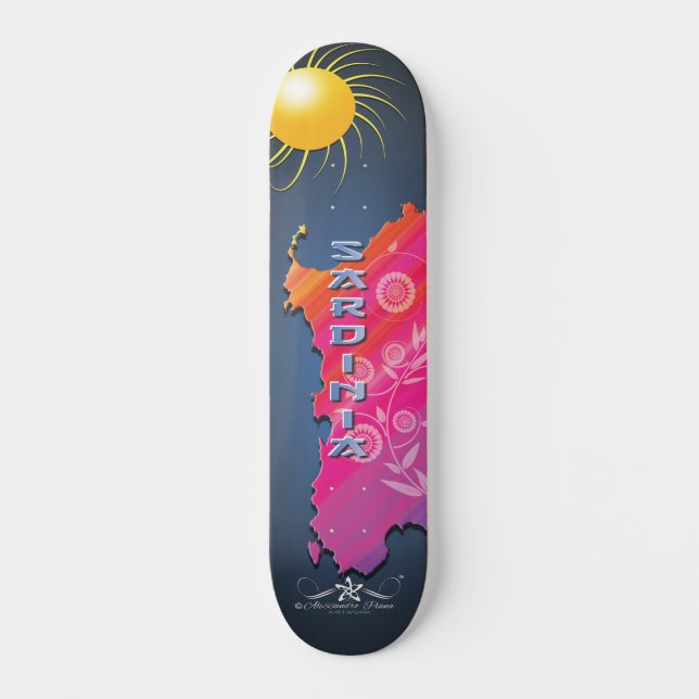 Sardinien Skateboard (Vorderseite)