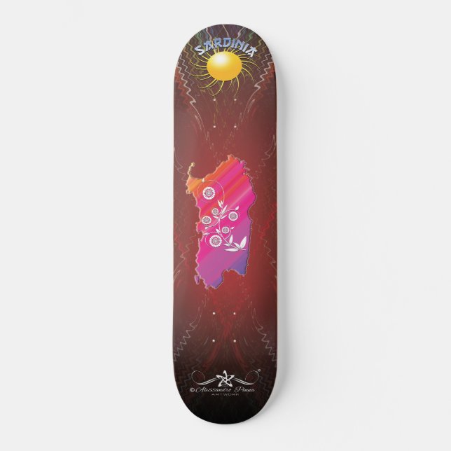 Sardinien Skateboard (Vorderseite)