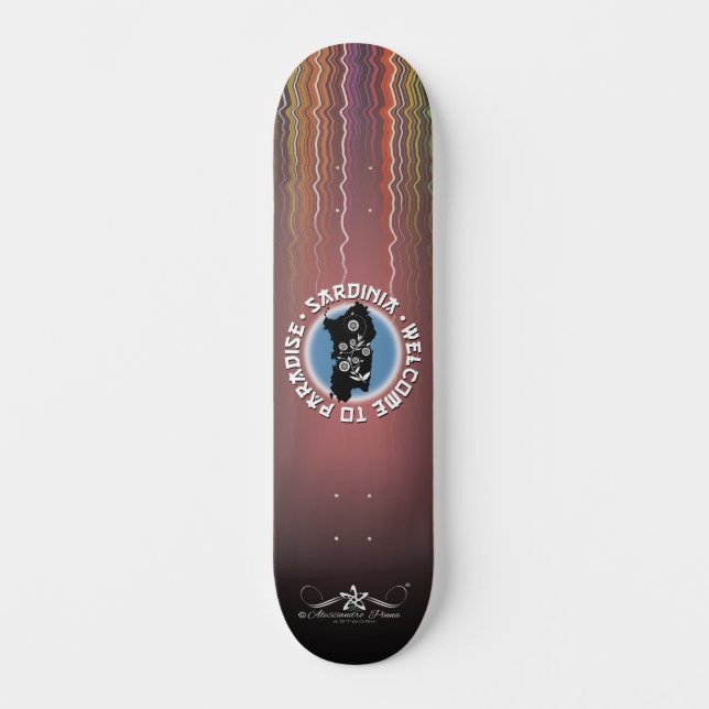 Sardinien Skateboard (Vorderseite)