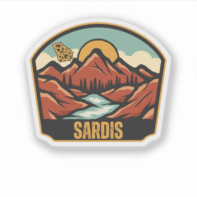 Sardis, Georgien Aufkleber (Vorderseite)