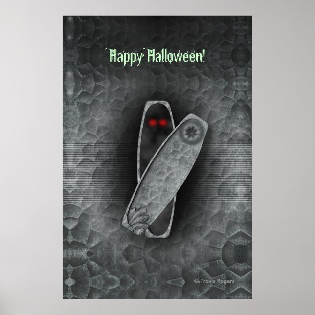 Sarg - Halloween-Poster Poster (Vorne)