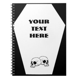 Sarg-(schwarzes) Notizbuch Notizblock