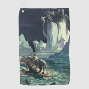 Sargasso Sea Grim Sensenmann & Sinking of Titanic Golfhandtuch