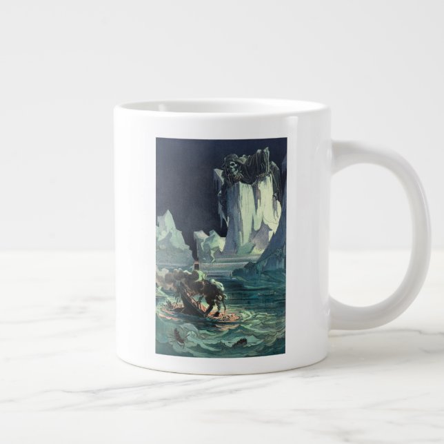 Sargasso Sea Grim Sensenmann & Sinking of Titanic Jumbo-Tasse (Rechts)