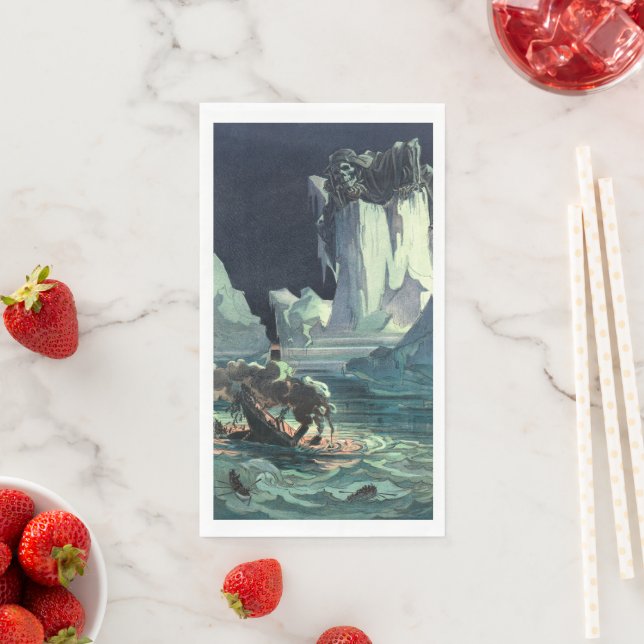 Sargasso Sea Grim Sensenmann & Sinking of Titanic Serviette (Beispiel)