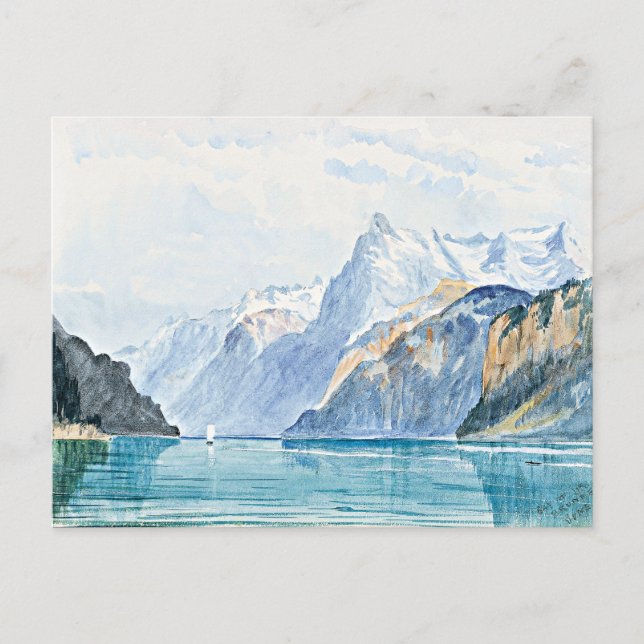 Sargent - Bucht von Uri, schöne Kunst, Postkarte (Vorderseite)