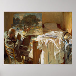 Sargent - Ein Künstler in seinem Atelier Poster