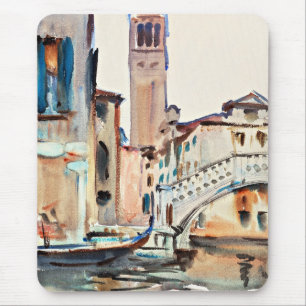 Sargent - Eine Brücke und ein Campanile, Venedig, Mousepad
