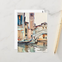 Sargent - Eine Brücke und ein Campanile, Venedig,