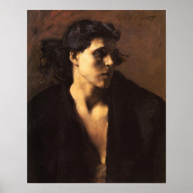 Sargent - Eine spanische Frau 1882 Poster (Vorne)