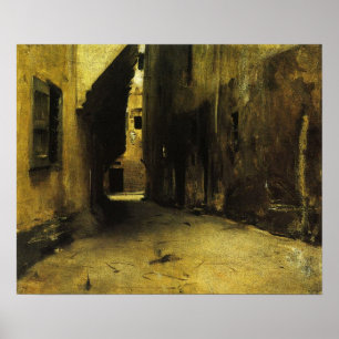 Sargent - Eine Straße in Venedig 1882 Poster