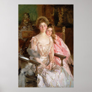 Sargent - Frau Warren (Gretchen Osgood) & Tochter Poster