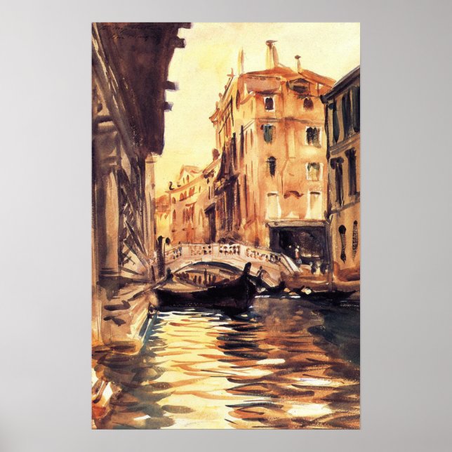 Sargent - Ponte Della Canonica 1903 Poster (Vorne)