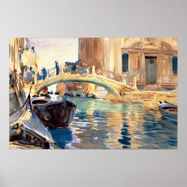 Sargent - Ponte San Giuseppe Di Castello Venice Poster (Vorne)